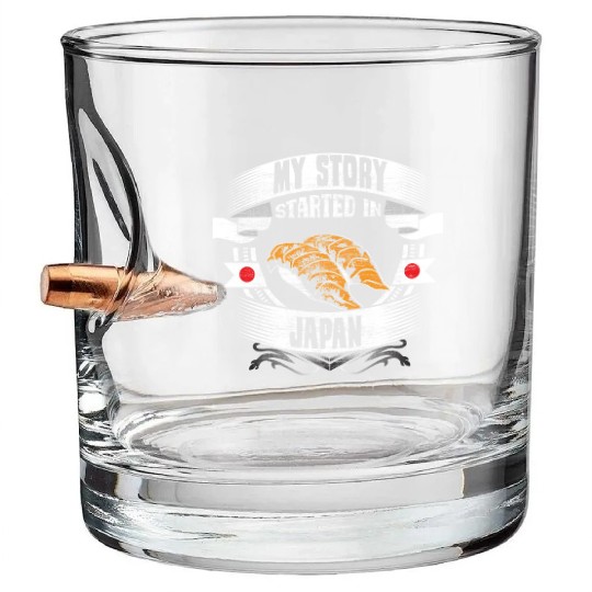 Japan Cherry Blossom Japanese Gift Idea Bullet Whiskey Glasses