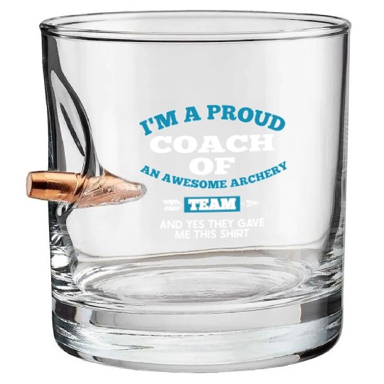 Archery Archer Bowman Bullet Whiskey Glasses