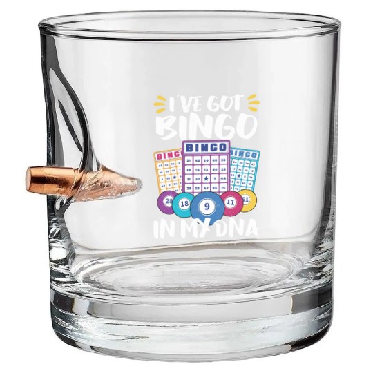 Bingo Card Game Grandma Bingo Player Bingo Cards Bullet Whiskey Glasses