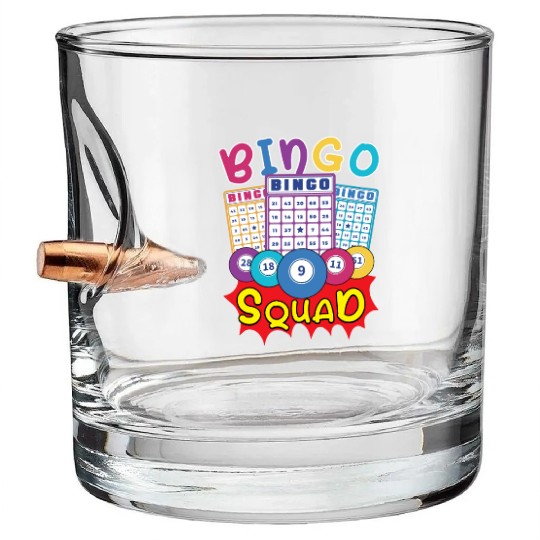 Bingo Card Game Grandma Bingo Player Bingo Cards Bullet Whiskey Glasses