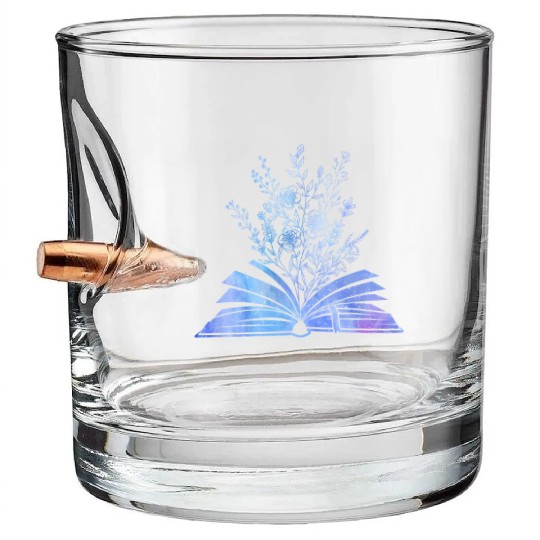 Wildflower Books Reading Women Gardening Bullet Whiskey Glasses