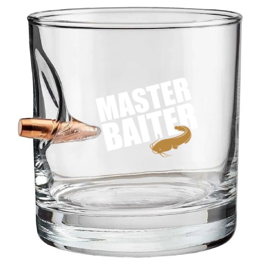 Master Baiter - Wels Catfish Hunter Bullet Whiskey Glasses