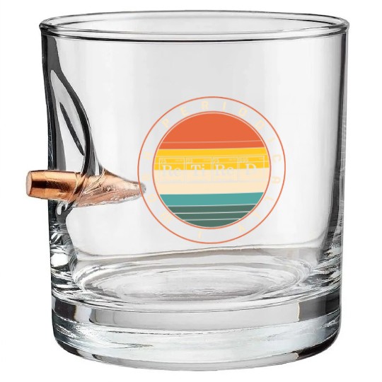 Chemistry Bullet Whiskey Glasses, I Work Periodically Retired Nerd