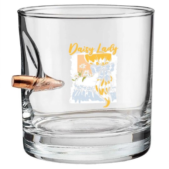Daisy Garden Gardening Gardener Bullet Whiskey Glasses