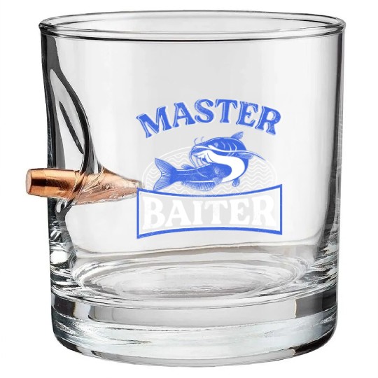 Master Baiter - Wels Catfish Hunter Bullet Whiskey Glasses