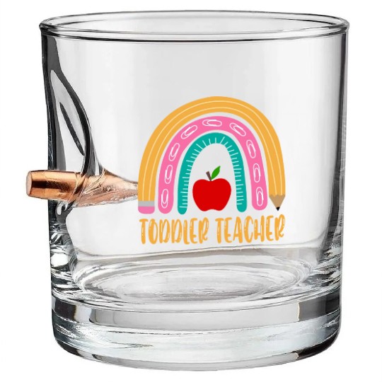 Toddler Teacher Bullet Whiskey Glasses
