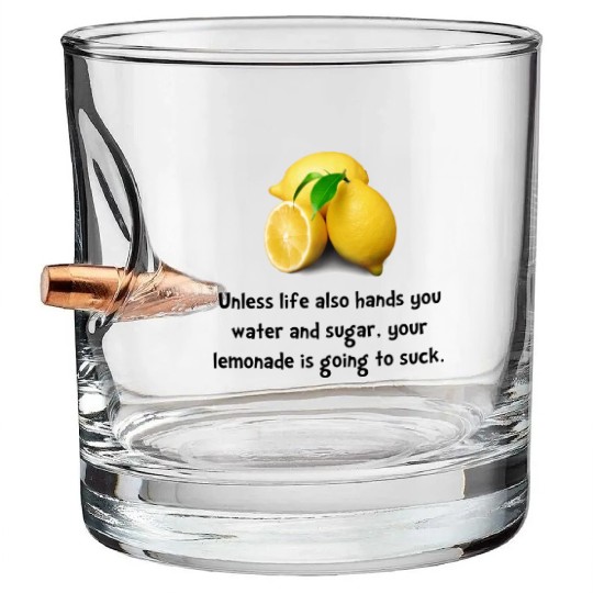 Lemonade Suck Bullet Whiskey Glasses