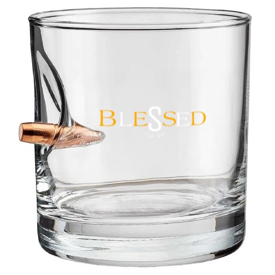 Orange blessed type shit Bullet Whiskey Glasses