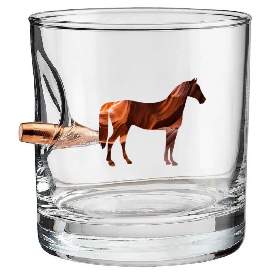 Rocky Horse - Grand Canyon rocks Bullet Whiskey Glasses