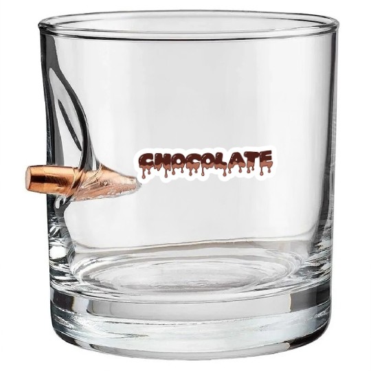 Chocolate - Lazy Halloween Costume Chocolate Lover Bullet Whiskey Glasses