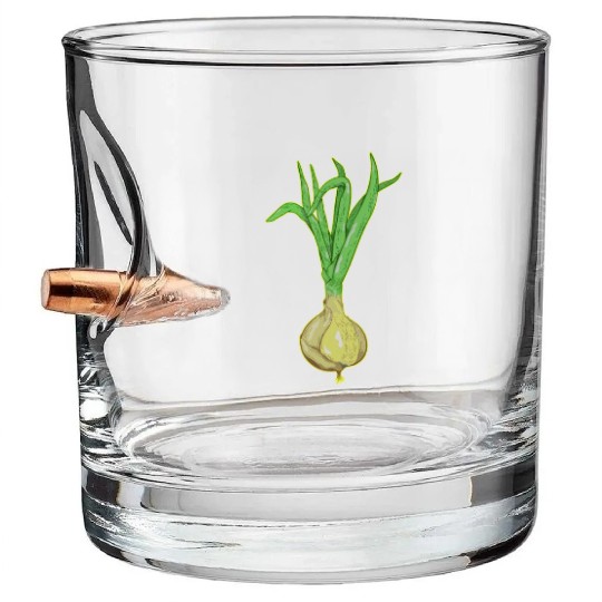 Onion plant Bullet Whiskey Glasses