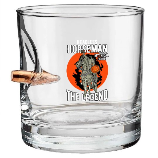 Headless Horseman Halloween Bullet Whiskey Glasses, Halloween Party