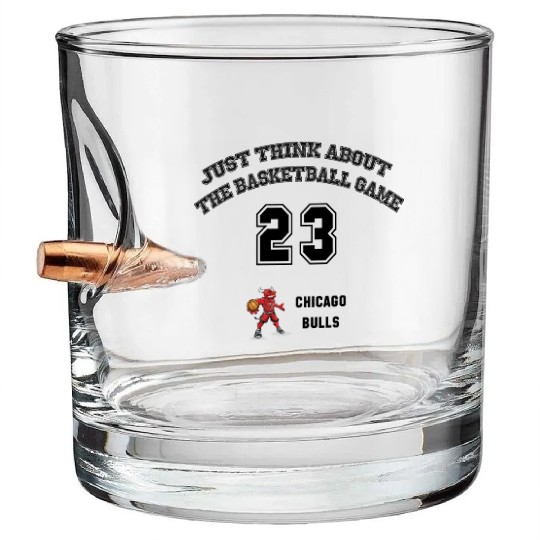 chicago bulls Bullet Whiskey Glasses