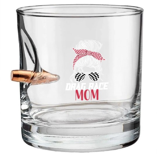 Drag Race Racing Sunglasses Mom Bullet Whiskey Glasses