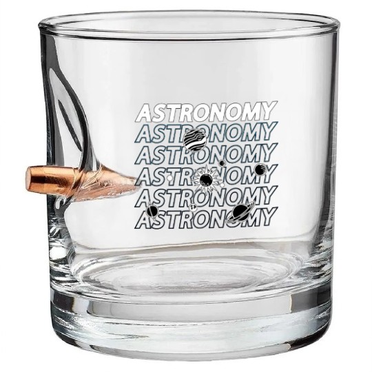 Astronomy Lovers Space Stars Universe Science Bullet Whiskey Glasses