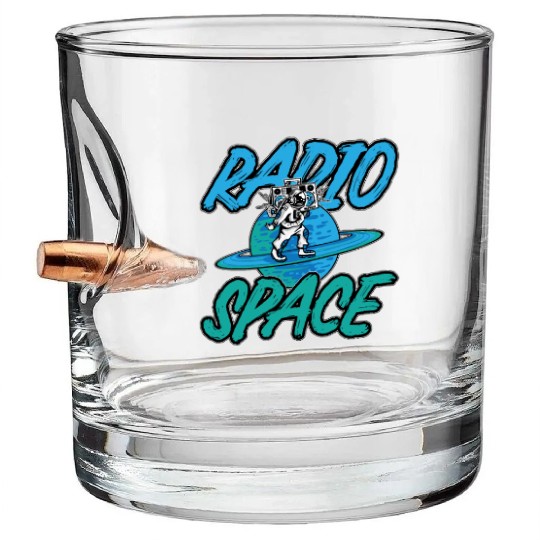 Astronomy Music Lover Radio Space Stars Universe Bullet Whiskey Glasses