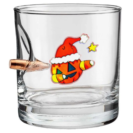 Jack O Lantern Dabbing Christmas Bullet Whiskey Glasses