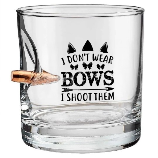 Archery Shooting With Bow Bullet Whiskey Glasses