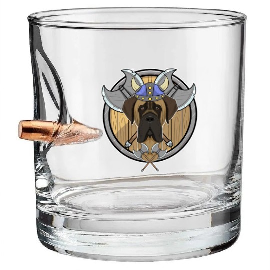 Mastiff I Valhalla I Viking Bullet Whiskey Glasses