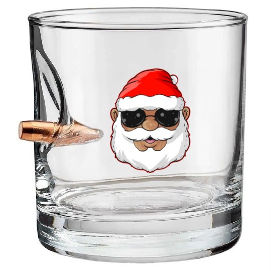 Afro american toddler Black History Month Bullet Whiskey Glasses