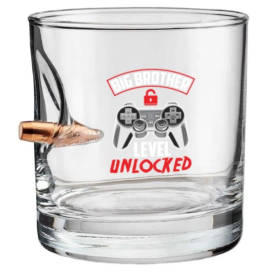 Gamer Offspring Brother Son Nephew Gift Bullet Whiskey Glasses