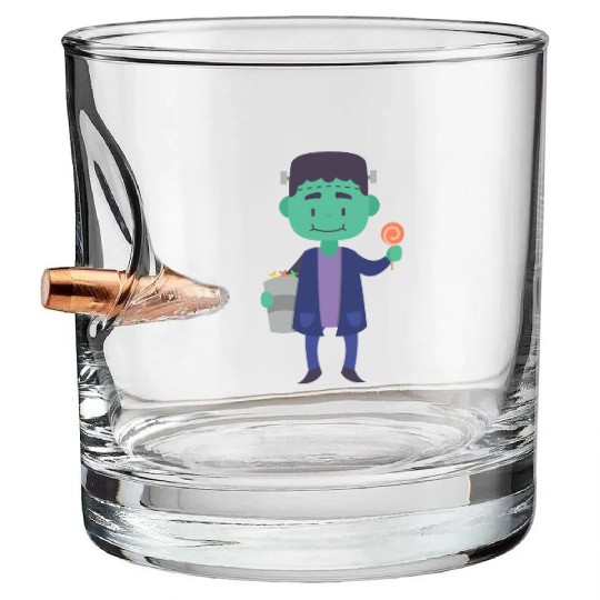 Candy Collector Happy Scary Halloween Vampire Bullet Whiskey Glasses