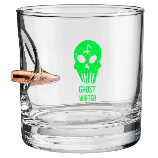 Ghost Writer Halloween Trick or Treat Costume Bullet Whiskey Glasses