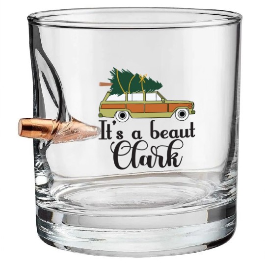 It's A Beaut Clark Griswold Family Christmas Bullet Whiskey Glasses