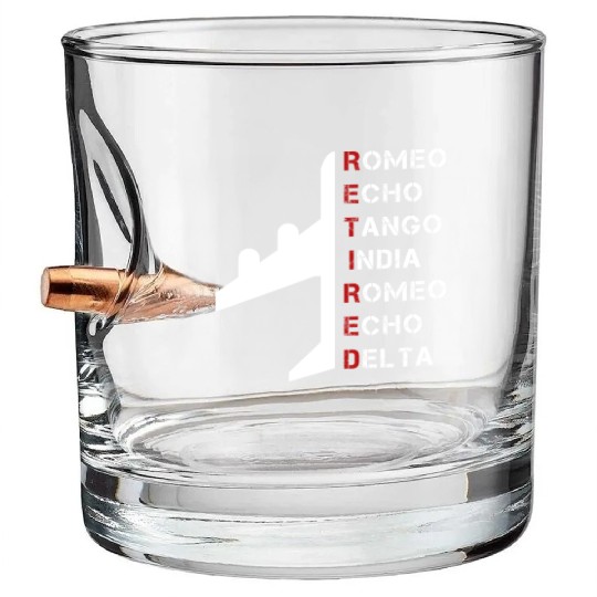 Romeo Echo Tango India Romeo Echo Delta Bullet Whiskey Glasses