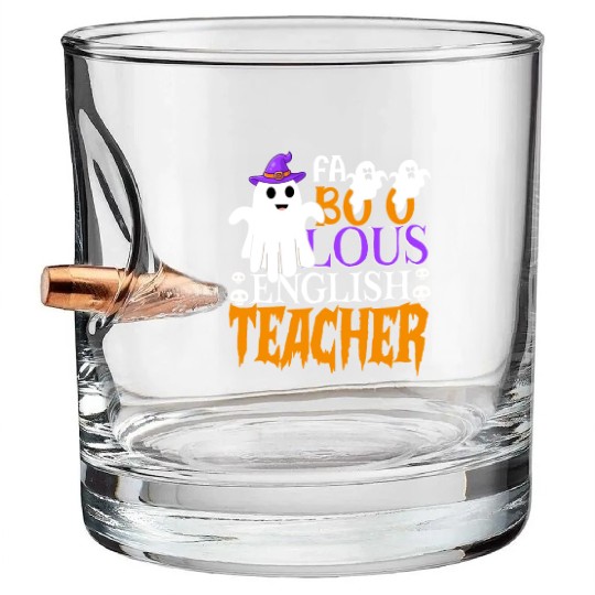 Faboolous English Teacher Halloween Teachers Gifts Bullet Whiskey Glasses
