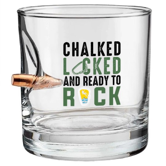 Climbing Mountaineering Climber Mountains Hiking Bullet Whiskey Glasses