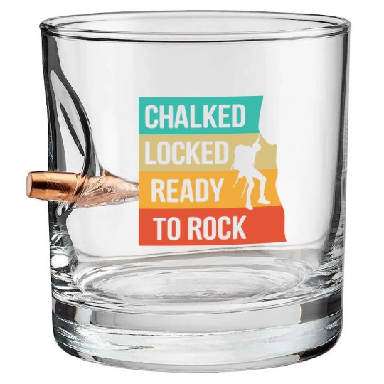 Climbing Mountaineering Climber Mountains Hiking Bullet Whiskey Glasses
