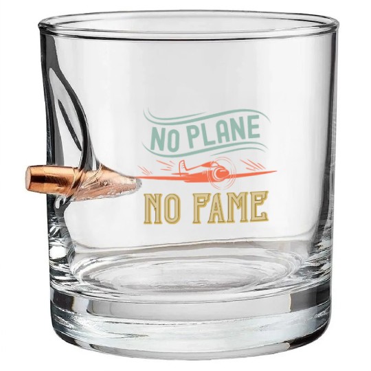 Airline Pilot Aviation Pun For a Corporate Pilot Bullet Whiskey Glasses