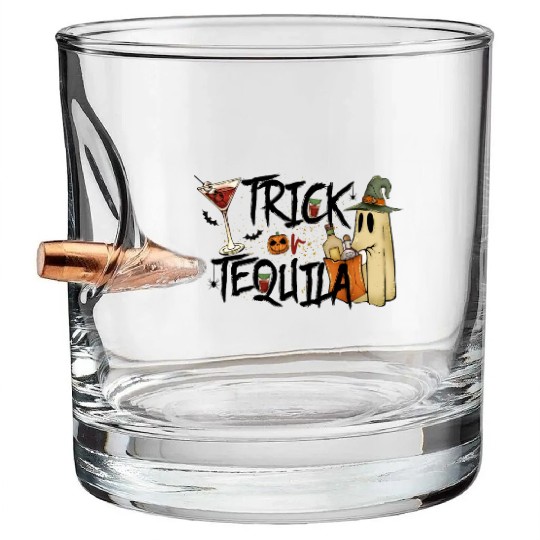 Trick Or Tequila Bullet Whiskey Glasses