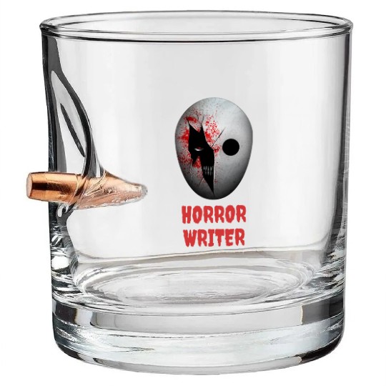 Horror Writer Halloween Costume Bullet Whiskey Glasses