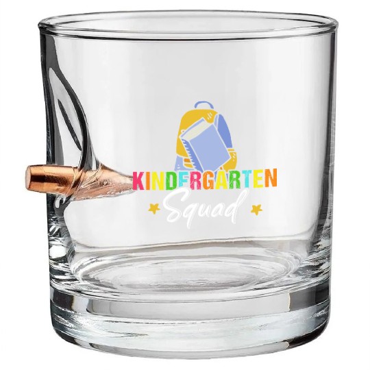 Kindergarten Squad Back To School Bullet Whiskey Glasses