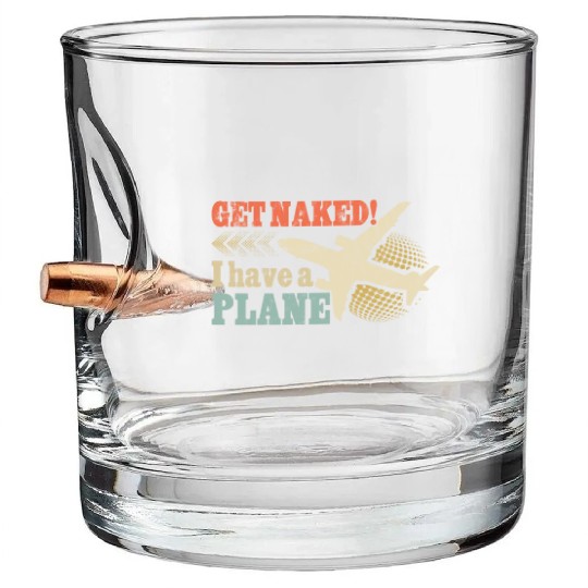 Airline Pilot Aviation Pun For a Corporate Pilot Bullet Whiskey Glasses