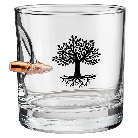 Tree of life tree Bullet Whiskey Glasses