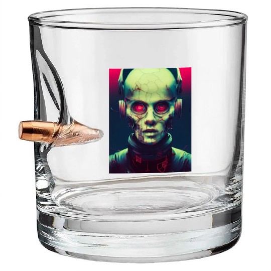 Zombie Cyberpunk Bullet Whiskey Glasses