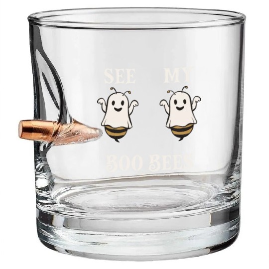 See My Boo Bees Bullet Whiskey Glasses