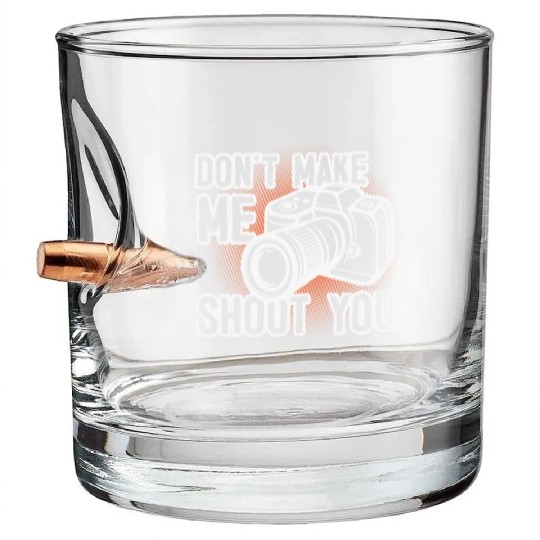 Photography Photographer Camera Bullet Whiskey Glasses