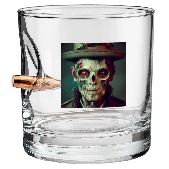 Cowboy Zombie Bullet Whiskey Glasses
