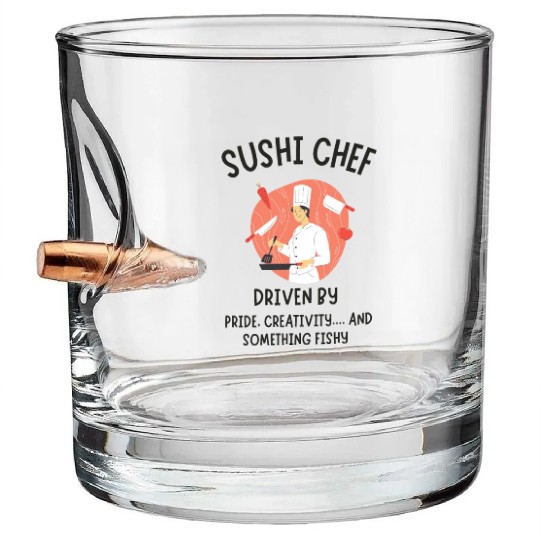 SUSHI CHEF 23 Bullet Whiskey Glasses