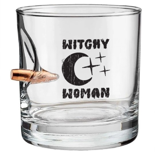 Witchy Woman - magic halloween Bullet Whiskey Glasses