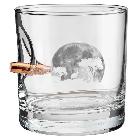 Great Kangaroo By Night Bullet Whiskey Glasses