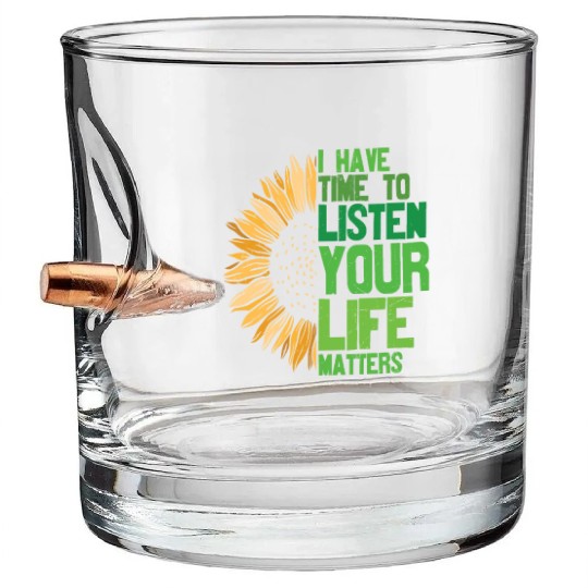 You Matter Motivational Sayings Bullet Whiskey Glasses