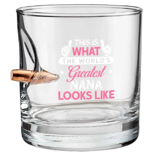 Womens Nana Bullet Whiskey Glasses Gift World s Greatest Nana Bullet Whiskey Glasses