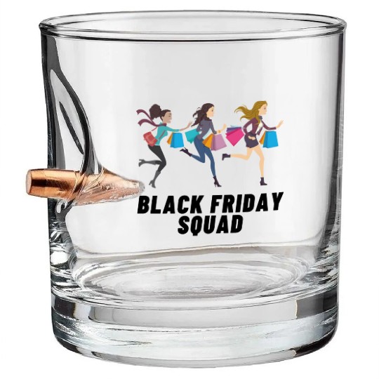Black Friday Squad Bullet Whiskey Glasses