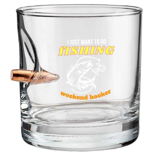Fishing Lifestyle weekend hooker Bullet Whiskey Glasses