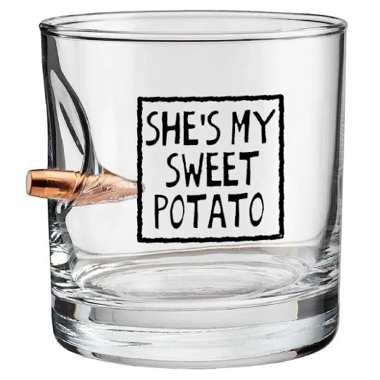 She's My Sweet Potato Bullet Whiskey Glasses